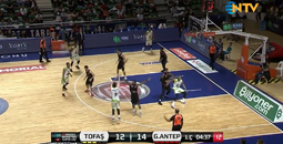 BSL 23. HAFTA: TOFAŞ 109-107 Gaziantep Basketbol 